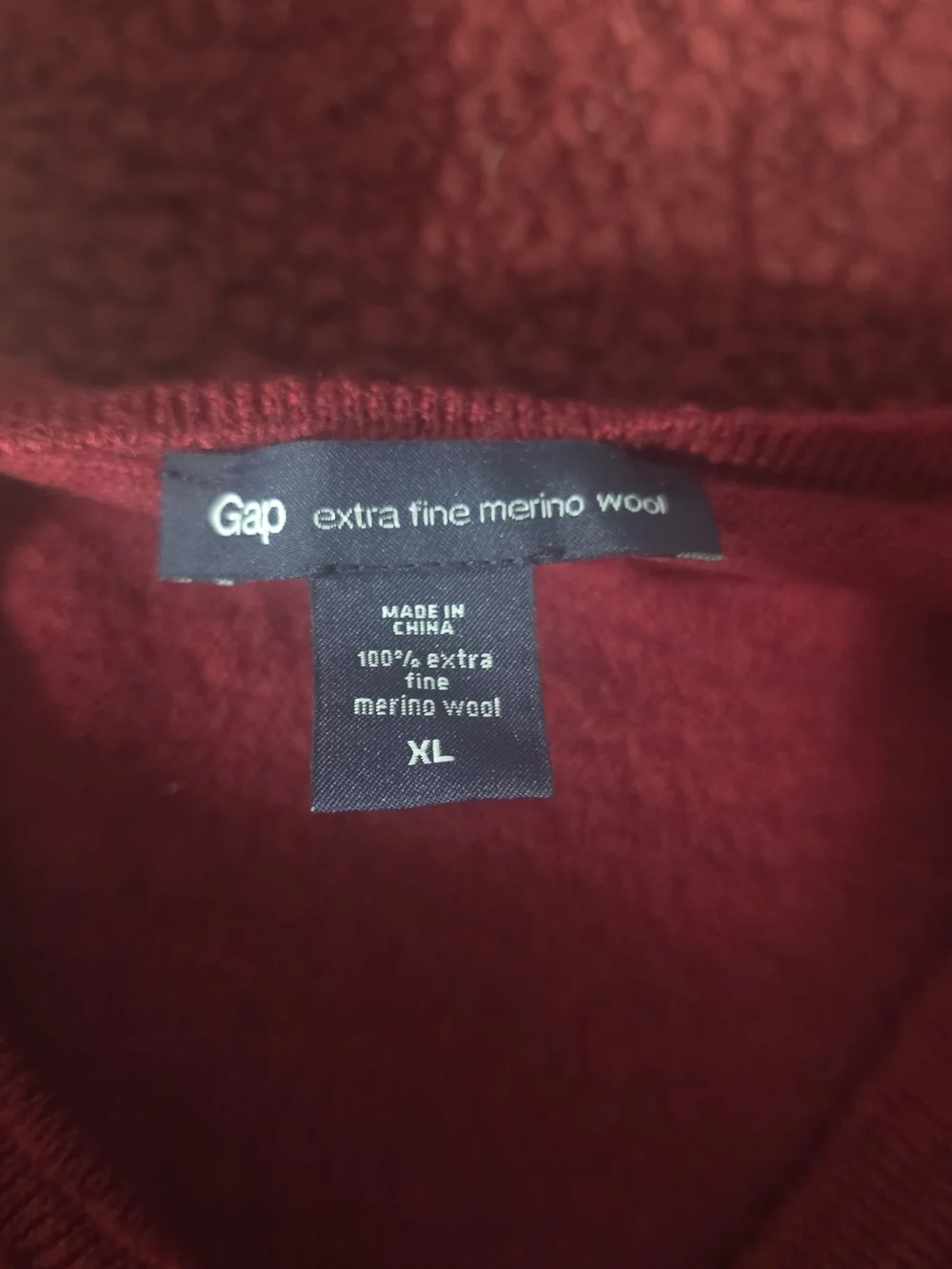 GAP Kid's Vibrant Red V-Neck Sweater, XL